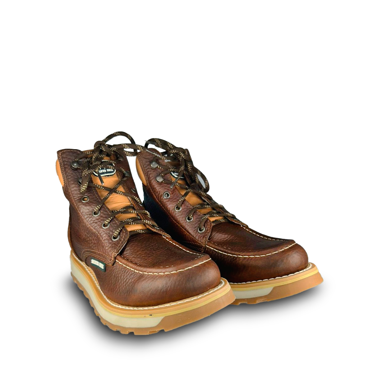 Bota de trabajo Estilo 0662 Color ocre Suela Doble densidad Silver Bull