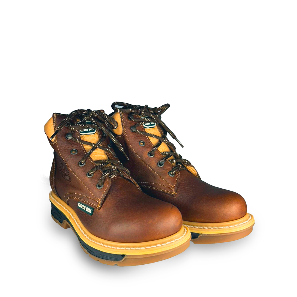 Bota de trabajo Estilo 664 Color Ocre Suela Doble densidad Silver Bull