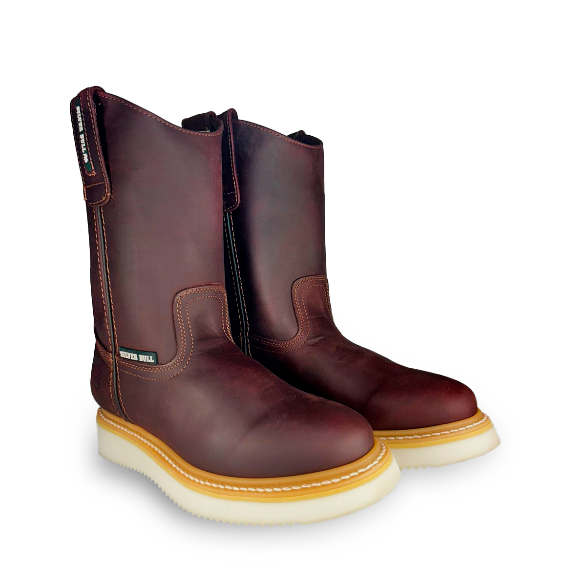 Bota roper Estilo 0700 Color vino Suela PU Silver Bull