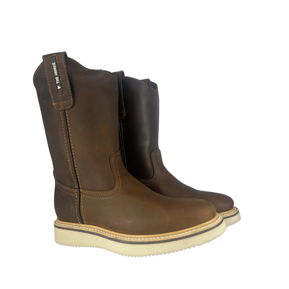 Bota roper de trabajo ligera Estilo 0700 Color café claro Suela PU ultra confortable y duradera