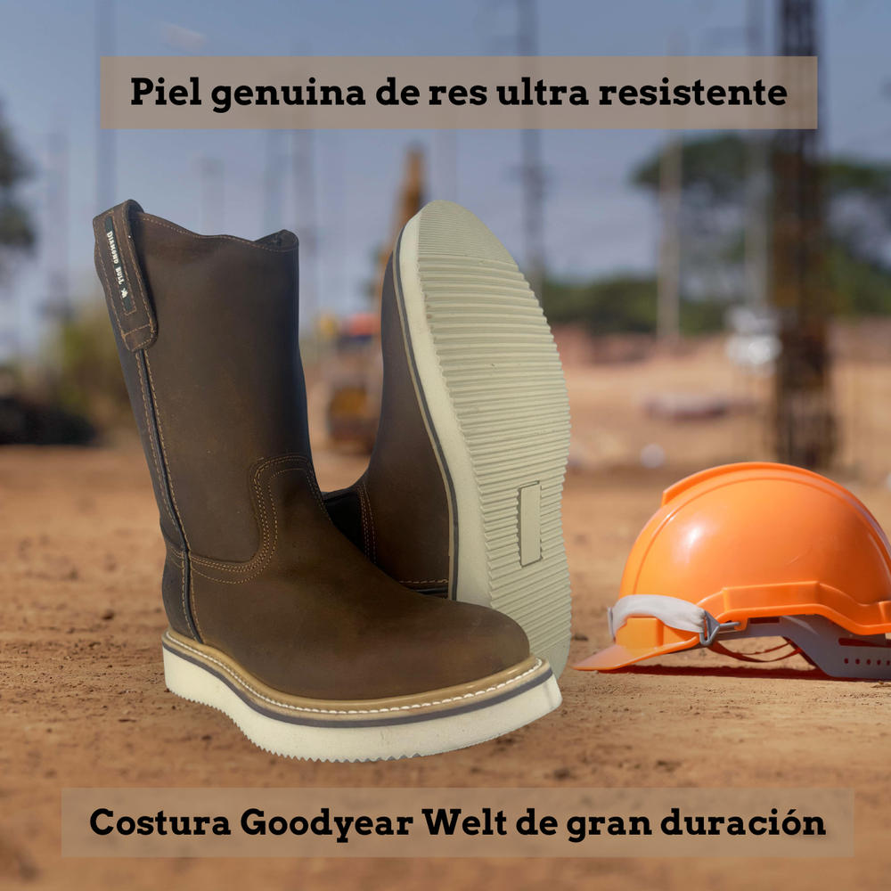 
                      
                        Bota roper de trabajo ligera Estilo 0700 Color café claro Suela PU ultra confortable y duradera
                      
                    
