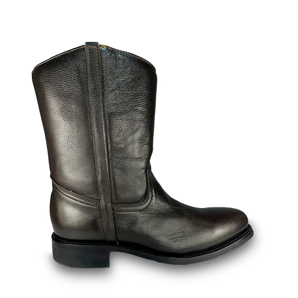 Bota roper Estilo 1000 Color café Suela de cuero y hule Silver Bull