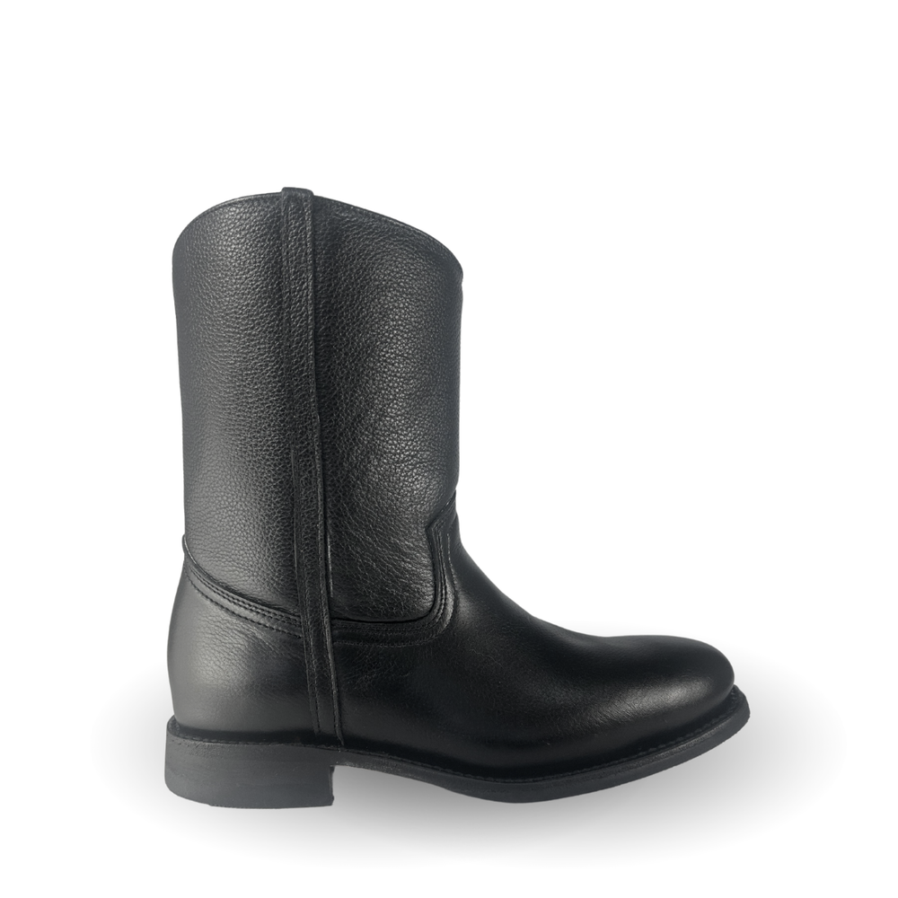Bota roper elegante Estilo 1000 Color negra Suela de cuero y hule