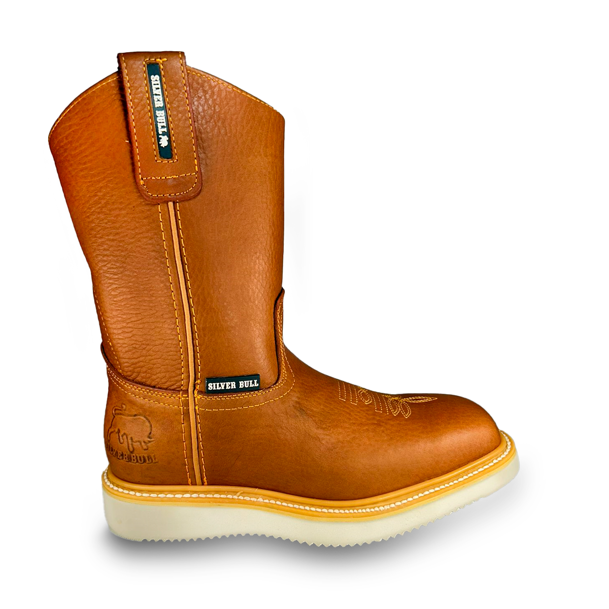 Bota roper Estilo 5070 Color miel Suela Pu Silver Bull