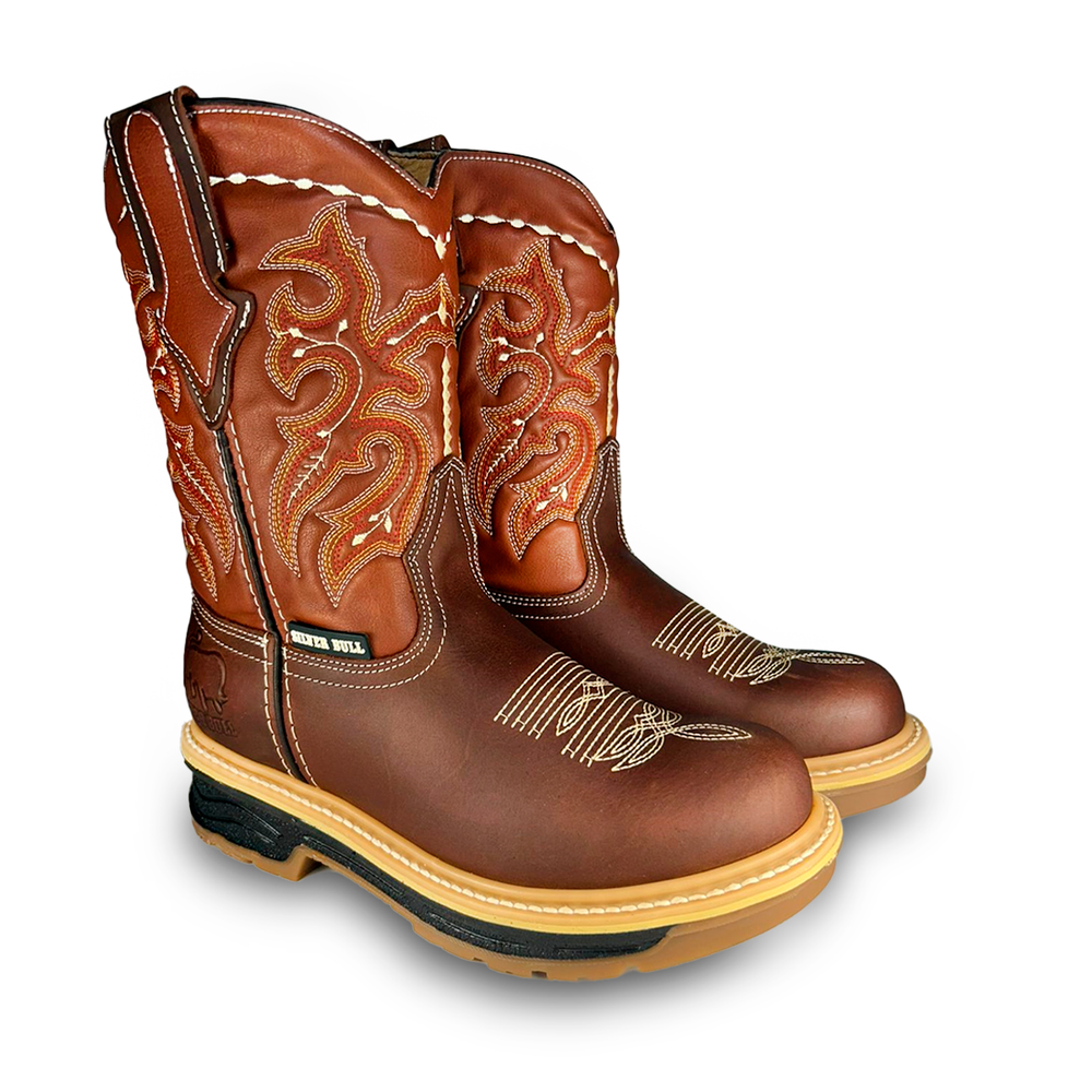 
                      
                        Bota rodeo de trabajo Estilo 6010 Color Cobre Suela Doble densidad Silver Bull
                      
                    